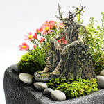 Enchanting garden stake with nature motif made of acrylic