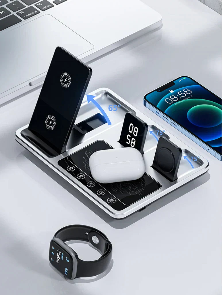 SmartCharge - 4-in-1 Drahtloses Ladegerät für iPhone, Apple Watch und AirPods