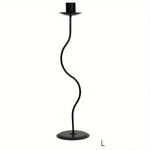 Elegant Wavy Iron Candlestick Holder for Your Home