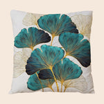 Naturlicher Charme | Kuscheliger Kissenbezug mit Pflanzenmotiv | 45×45 cm