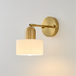 Colorful Glass Wall Lamp in Bauhaus Style
