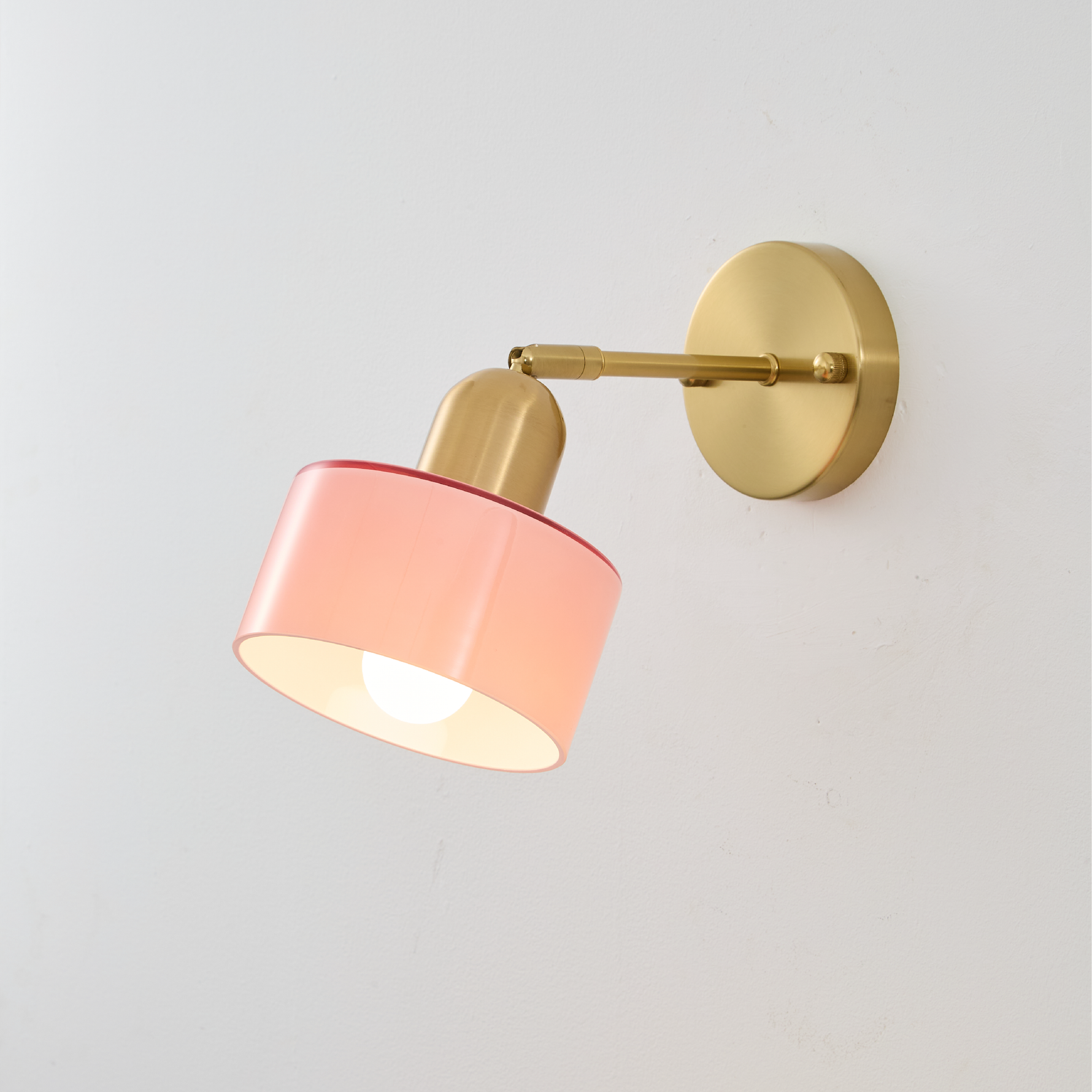 Colorful Glass Wall Lamp in Bauhaus Style