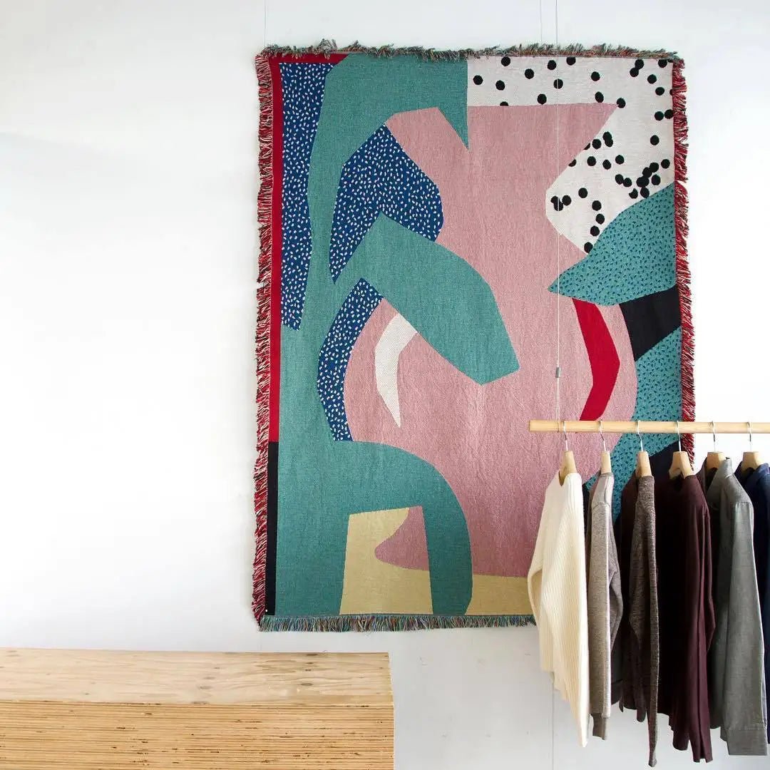 Modern Woven Blanket with Artistic Design for Your Home