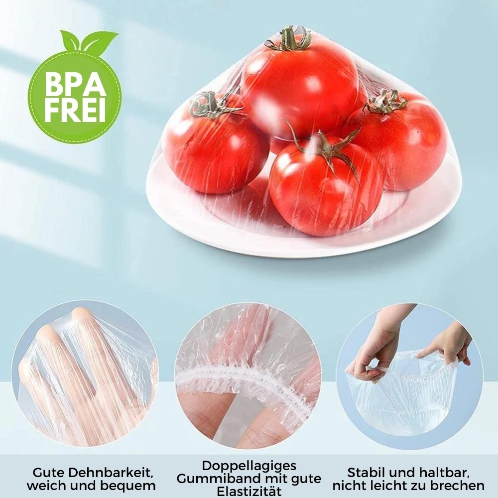 Wiederverwendbare Frischhaltebeutel - 100 Stück für frische Lebensmittel