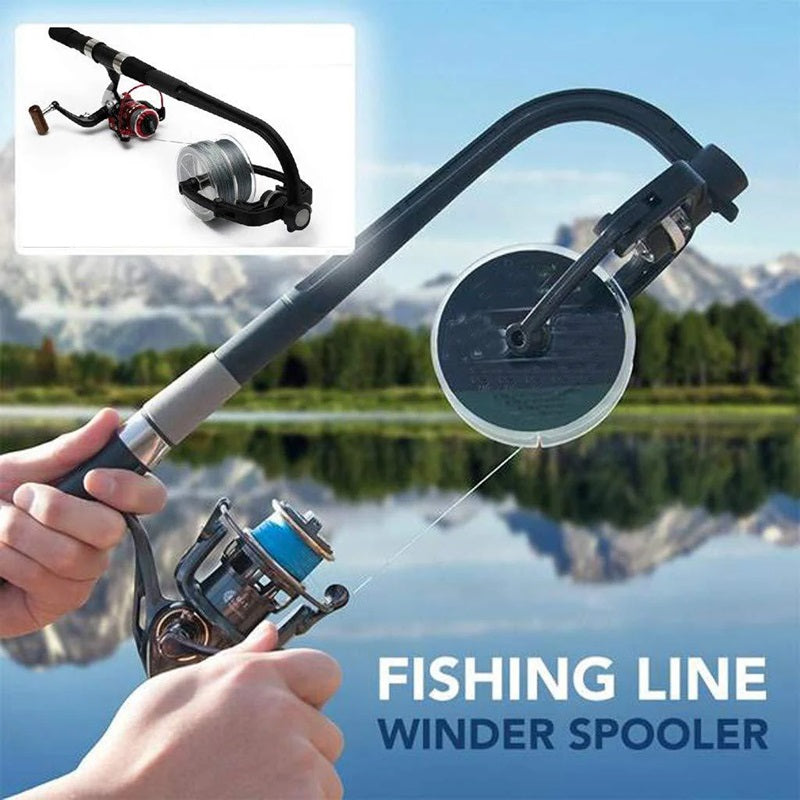 Portable Fishing Line Spooler - Tangle-Free Spooling Without Twists