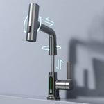 Flexibler Wasserhahn mit LED und 5 Strahlmodi für Küche & Bad