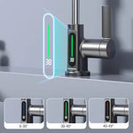 Flexibler Wasserhahn mit LED und 5 Strahlmodi für Küche & Bad