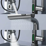 Flexibler Wasserhahn mit LED und 5 Strahlmodi für Küche & Bad