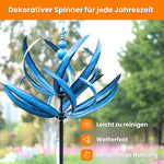 Elegant metal weather vane in lotus design for your garden