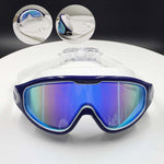 Anti-fog swim goggles with wide vision