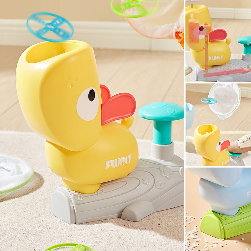 Flying ring for catapult toy