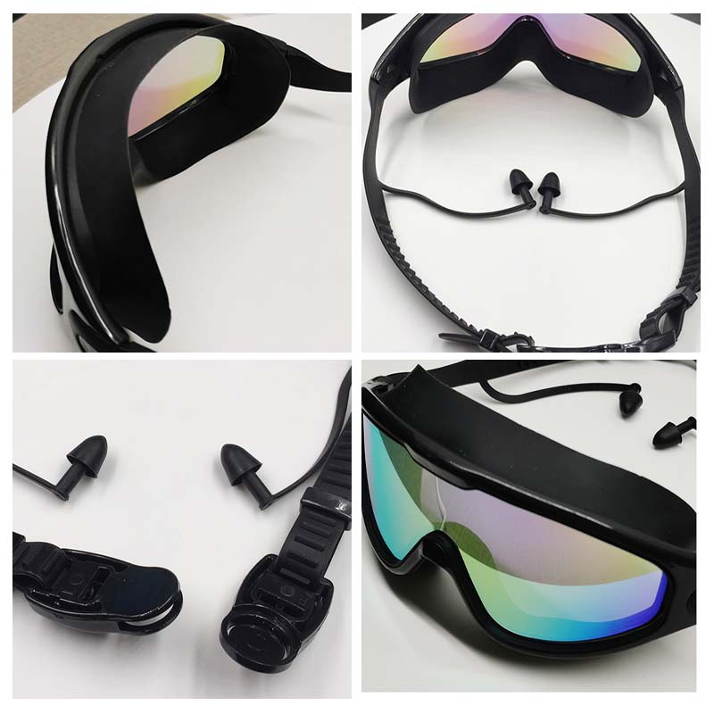 Anti-fog swim goggles with wide vision