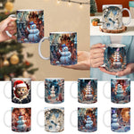 3D Schneemann-Tasse für die festliche Stimmung
