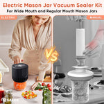 Electric vacuum sealer for canning jars
