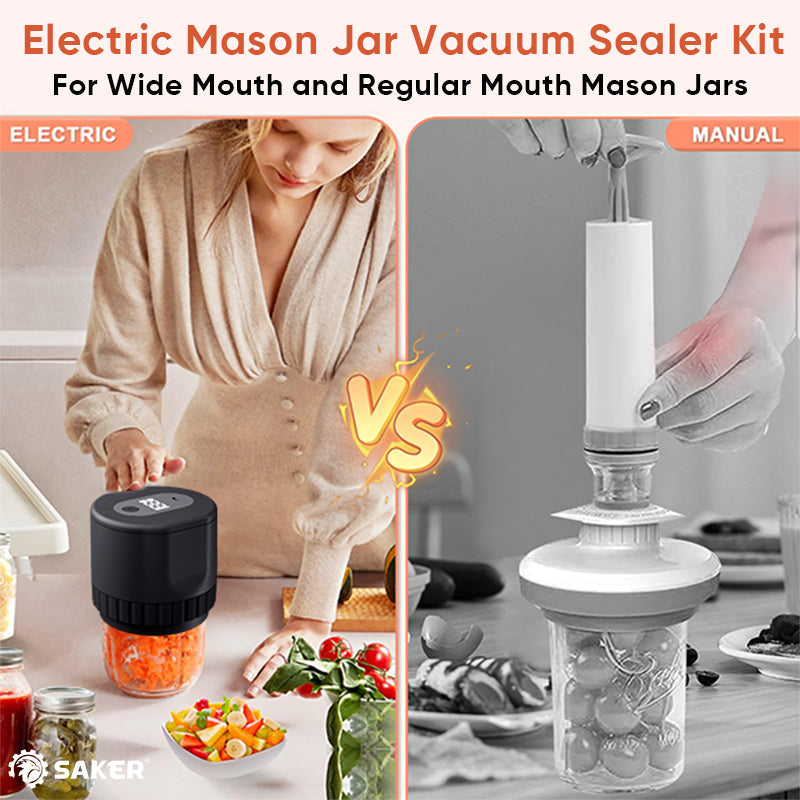 Electric vacuum sealer for canning jars