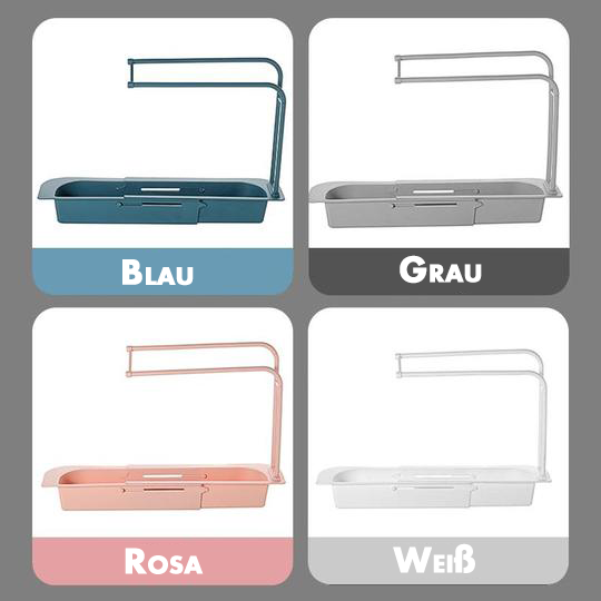 Küchenhelfer Deluxe - Flexibles Spülbecken-Organizer-Regal