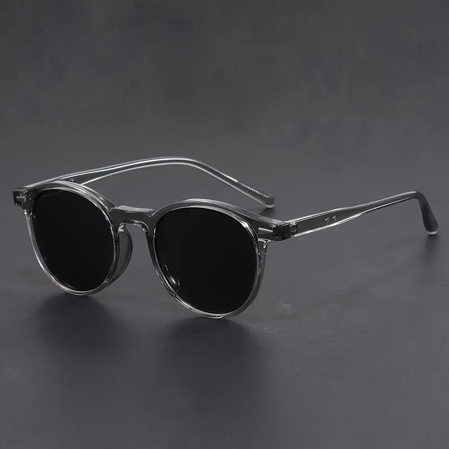 Herren Sonnenbrille im Retro-Stil – Runde Schildpatt Brille mit leichtem Rahmen