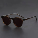 Runde Sonnenbrille mit leichtem Rahmen aus Polycarbonat