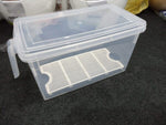 Practical freezer box with handle for food storage