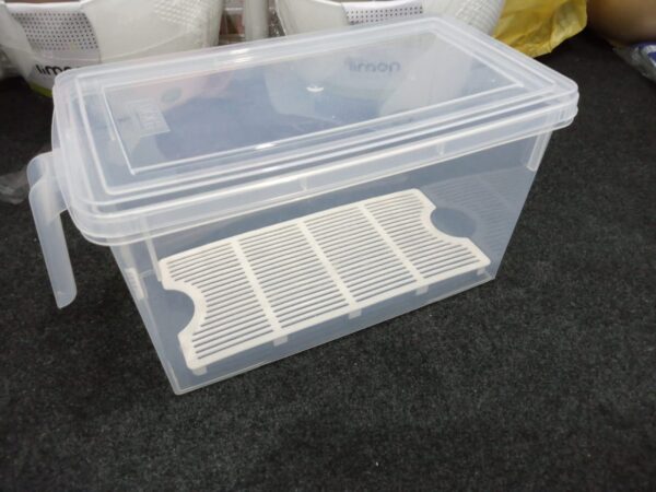 Practical freezer box with handle for food storage