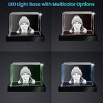 Laser Engraved Crystal Lamp with 2D/3D Photo - customizable