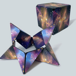 Foldable Geometric Cube – Creative 3D Puzzle for Kids and Adults
