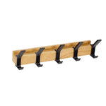 Moderne Wandgarderobe aus Holz mit flexiblen Haken