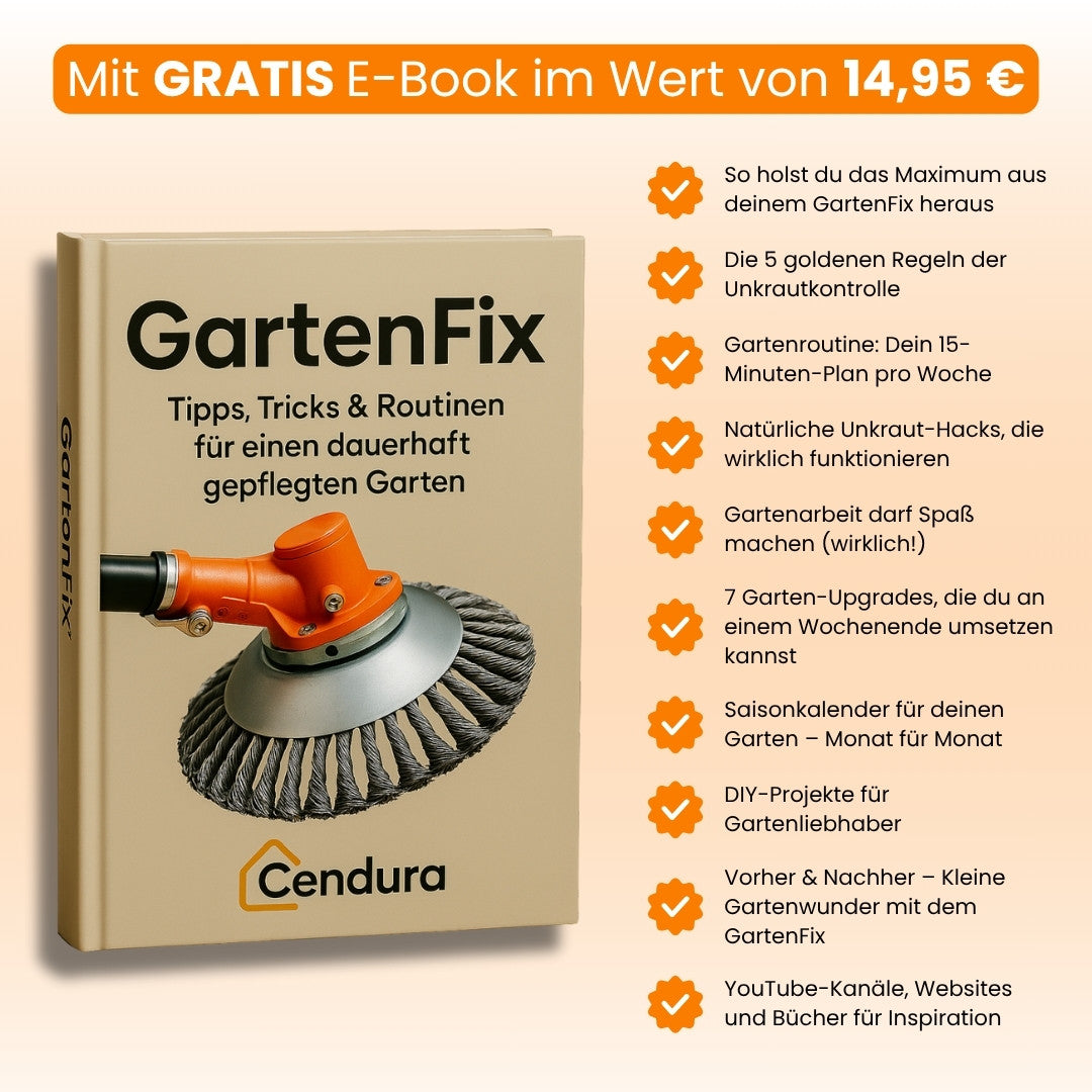 Effektiver Unkrauttrimmer mit Stahlbürste für Ihren Garten
