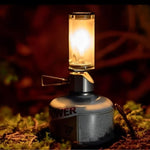 Portable gas lamp with adjustable brightness