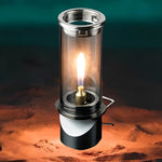 Portable gas lamp with adjustable brightness