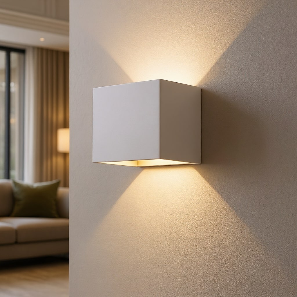 Elegante kabellose Wandlampe mit Sensor und aufladbarem Akku für stilvolle Räume