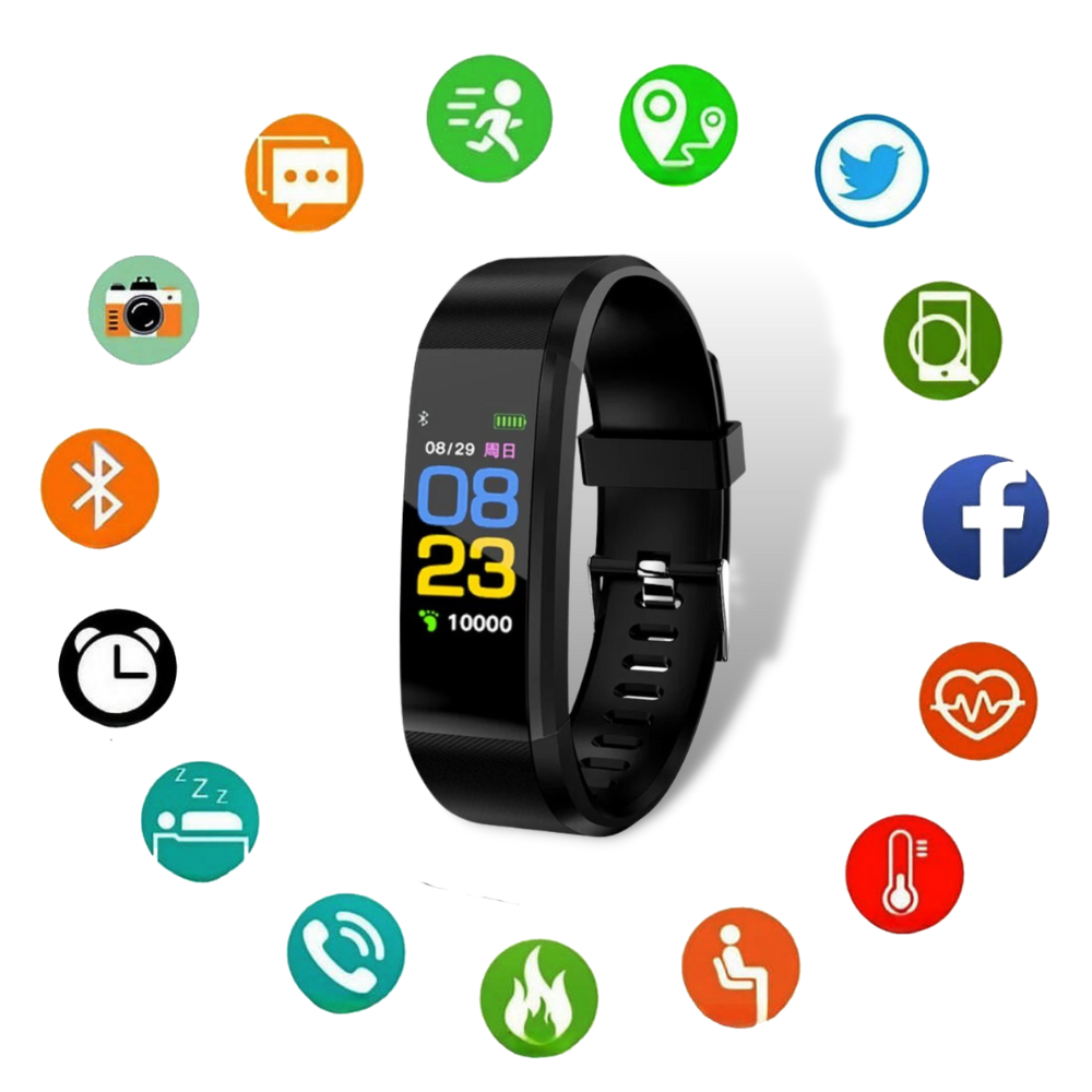 Senioren Smartwatch mit Herzfrequenz-Tracking und Wasserschutz