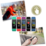 Senioren Smartwatch mit Herzfrequenz-Tracking und Wasserschutz