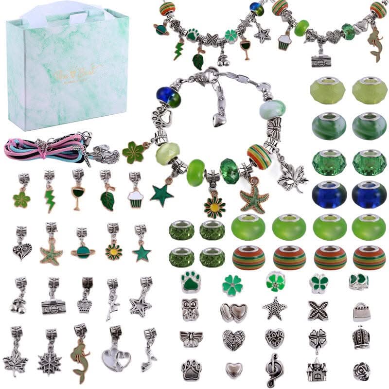 Jewelry Crafting Kit for Girls with Shiny Charms