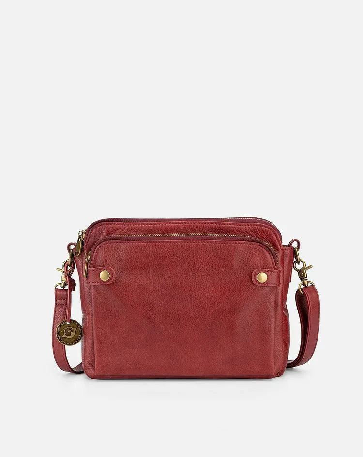 Stylish crossbody bag for women made of high-quality leather