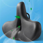 Comfortable Ergonomic Cushion for Cyclists - Black | BikeComfort