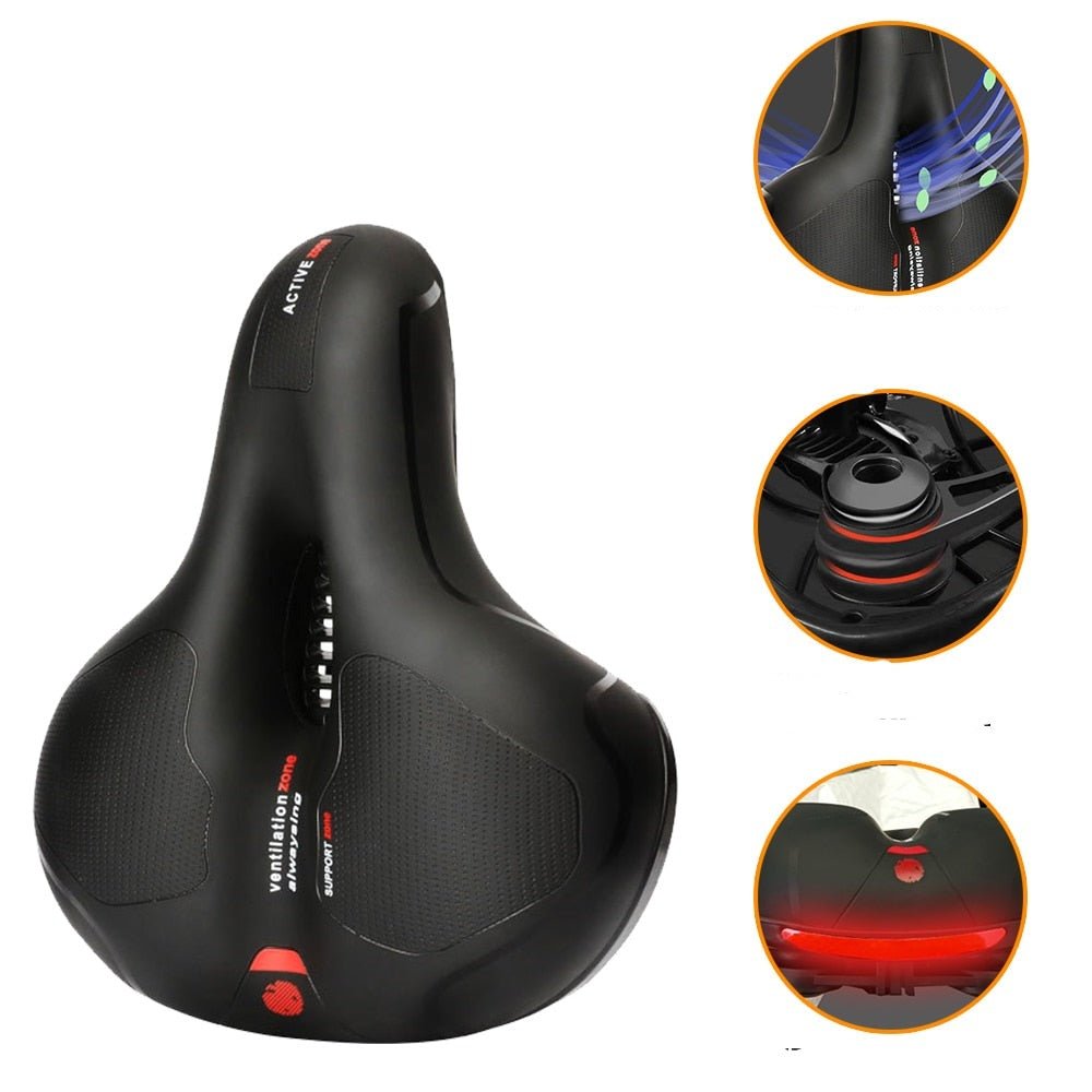 Comfortable Bicycle Saddle for Men and Women - Wide Premium