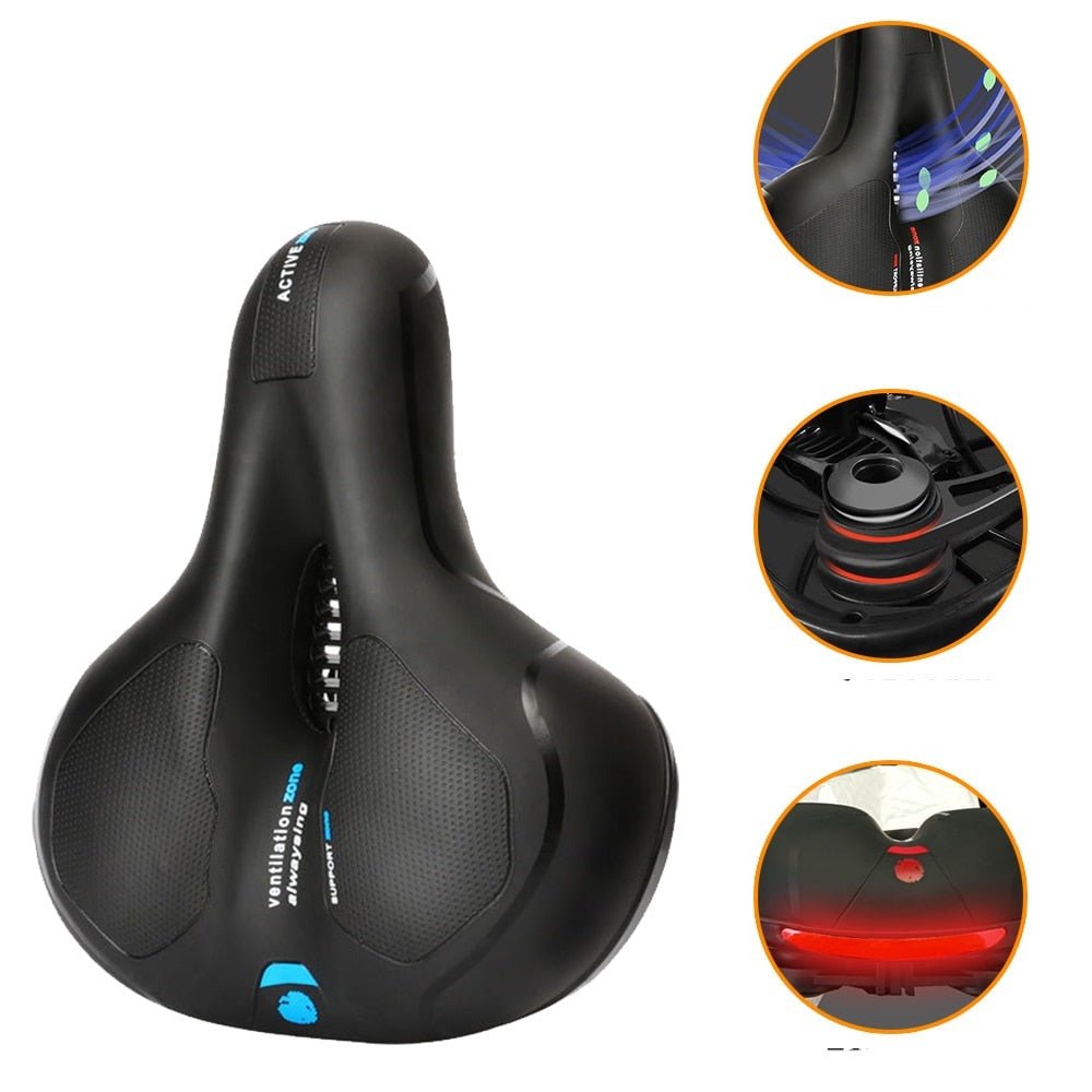 Comfortable Bicycle Saddle for Men and Women - Wide Premium