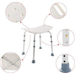 Safe Foldable Shower Stool for Seniors - Non-Slip & Adjustable