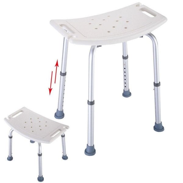 Safe Foldable Shower Stool for Seniors - Non-Slip & Adjustable