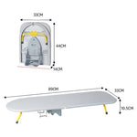 SmartClean Ironing Board - Compact Folding Board with Non-Slip Feet