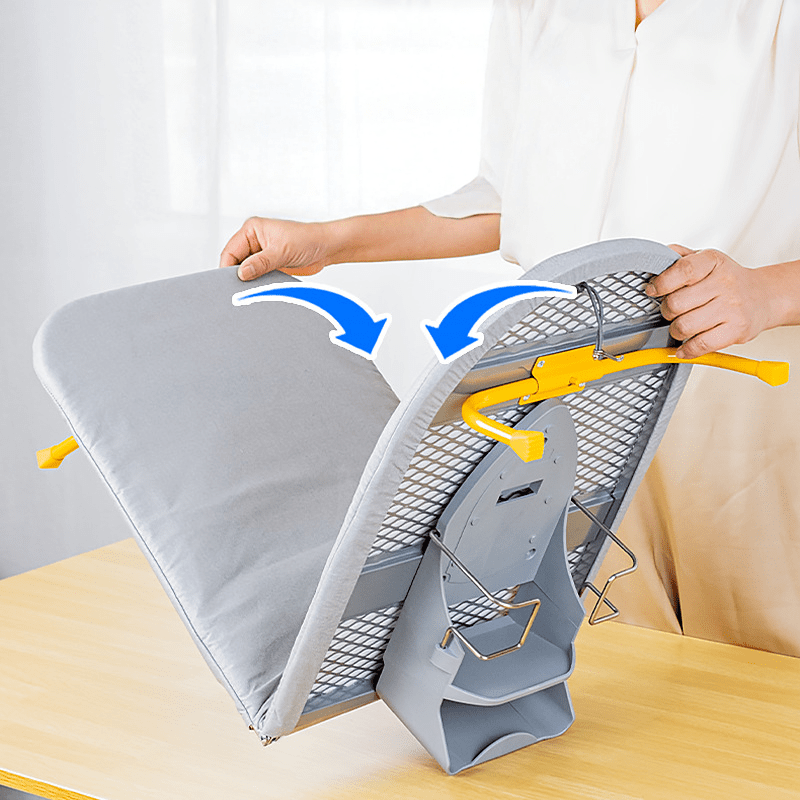 SmartClean Ironing Board - Compact Folding Board with Non-Slip Feet