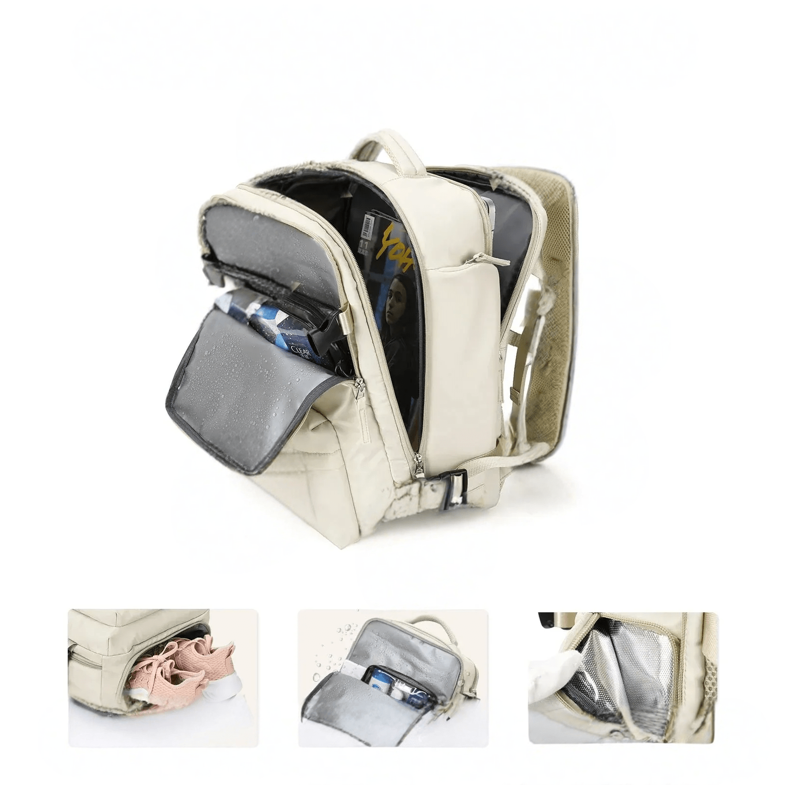 Robust Travel Backpack - Waterproof with USB Charging Port