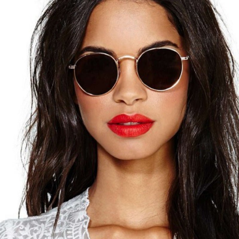 Elegant UV Protection Sunglasses for Women - Metal Frame