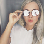 Elegant UV Protection Sunglasses for Women - Metal Frame