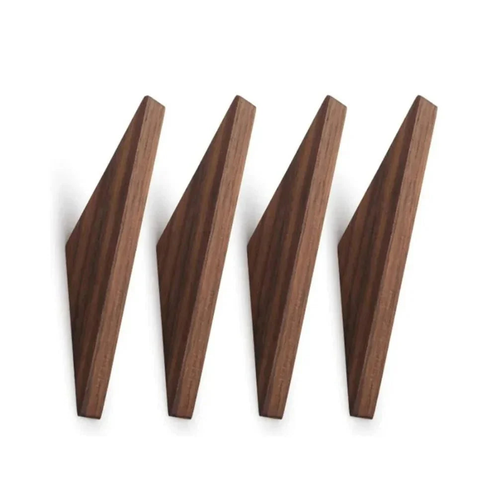 Stylish Wooden Wall Coat Rack - Space-Saving Design for Your Home
