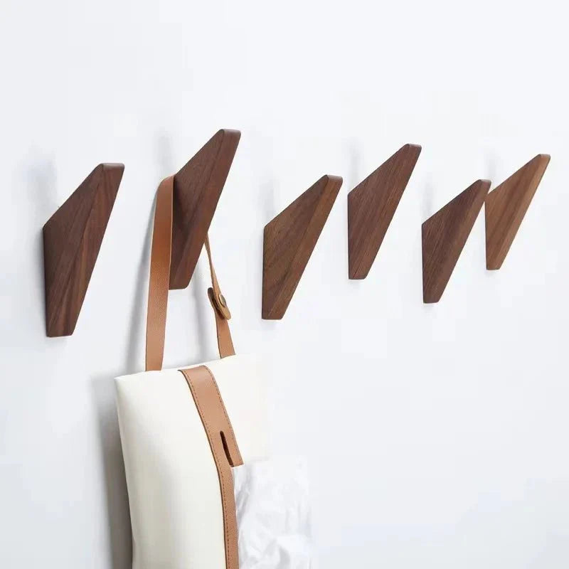 Stylish Wooden Wall Coat Rack - Space-Saving Design for Your Home