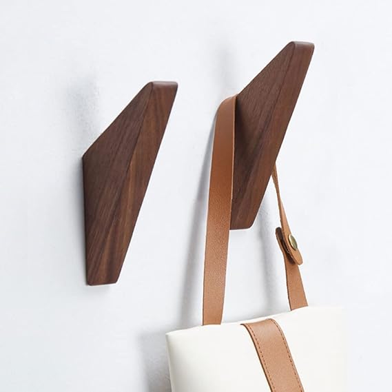 Stylish Wooden Wall Coat Rack - Space-Saving Design for Your Home
