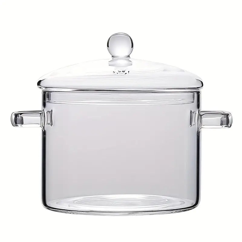 Transparent Glass Cooking Pot with Handles – KookZicht (1360 ml)