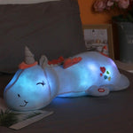 Glitzerndes Einhorn-Licht | Kuscheliger Begleiter mit Regenbogen-LEDs | Ideal für Kinder